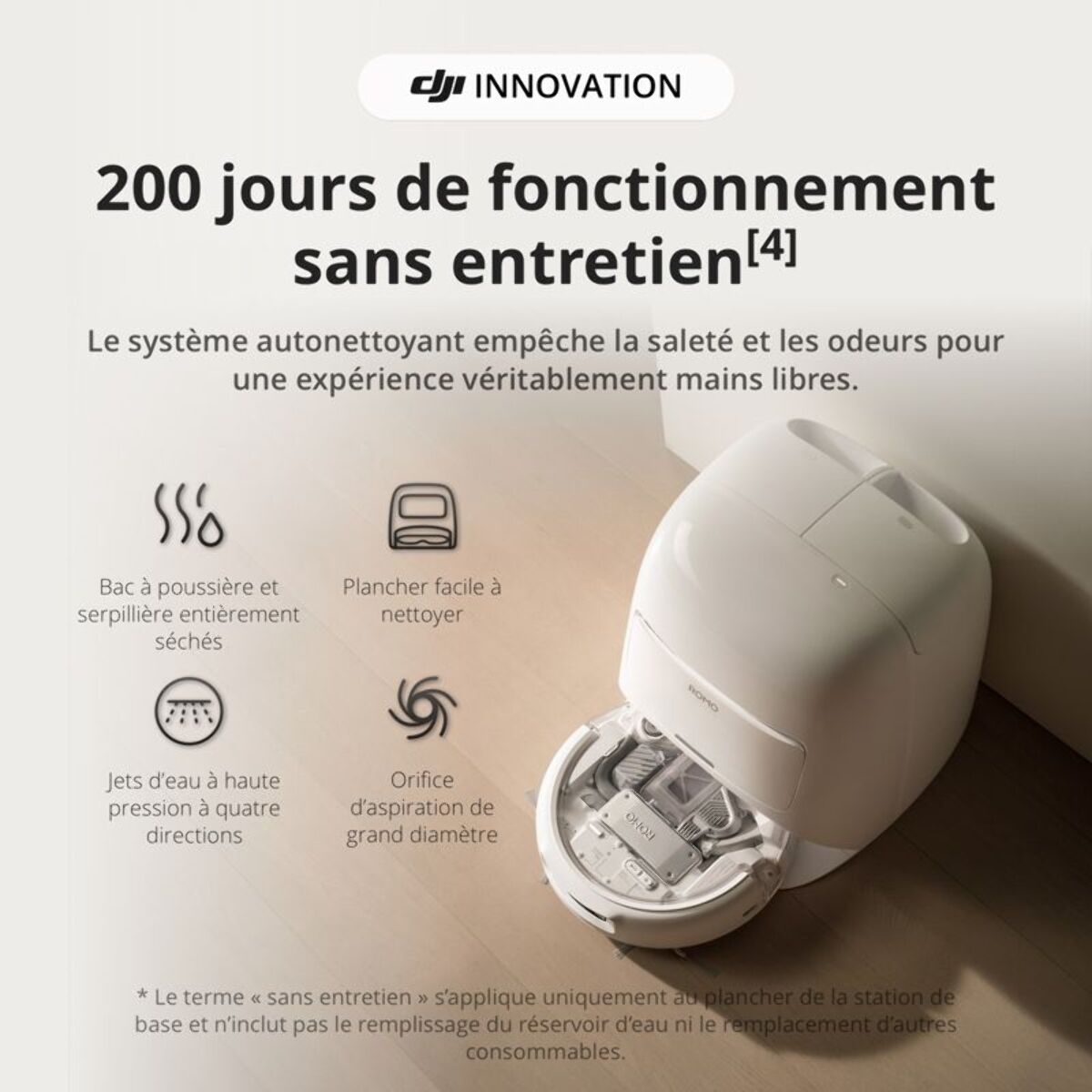 Robot Aspirateur Laveur DJI Romo A