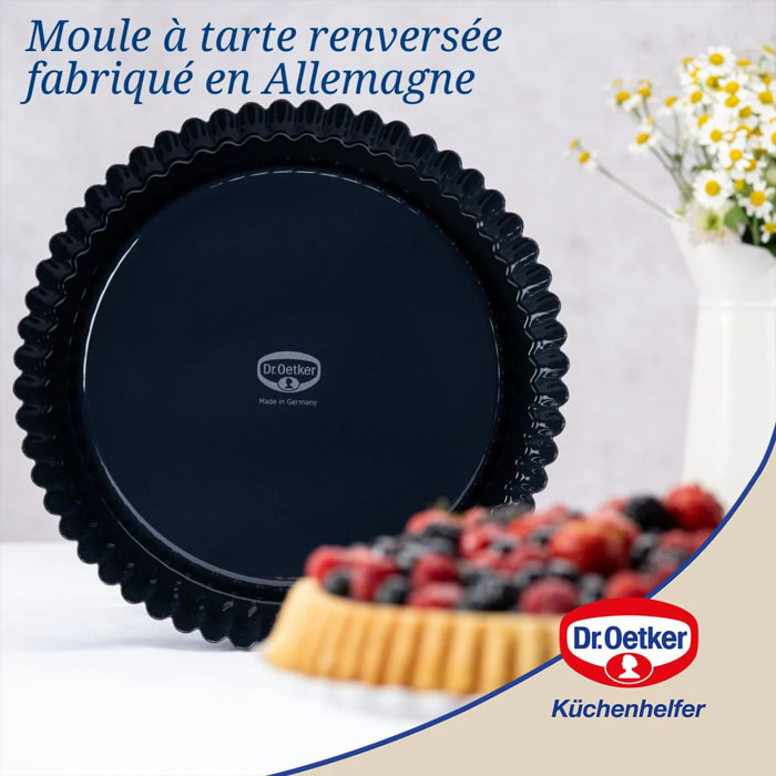 Plat à tarte 28 cm avec revêtement en quartz émaillé Dr.Oetker Back Liebe