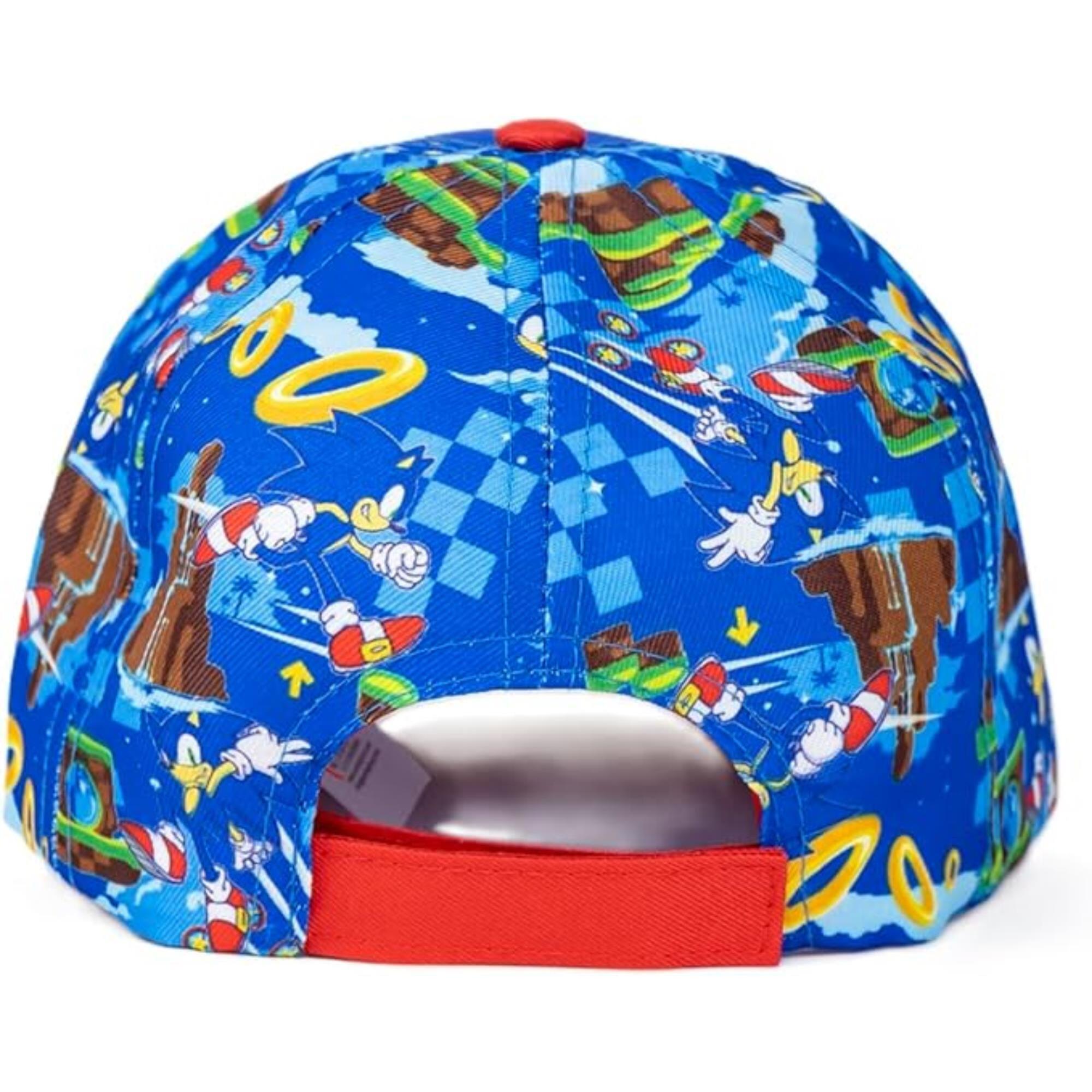 Gorra infantil con visera de sonic, azul, talla única unisex niños