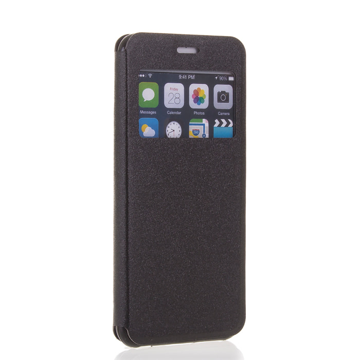 DAM COPRI LIBRO CON FINESTRA CHIUSURA MAGNETICA IP6/6S 7x1x14 Cm. Colore nero