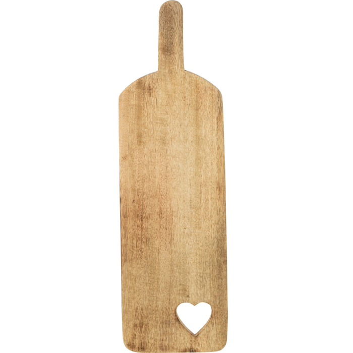 J-Line Planche A Decouper Rectangle Coeur Manguier Small