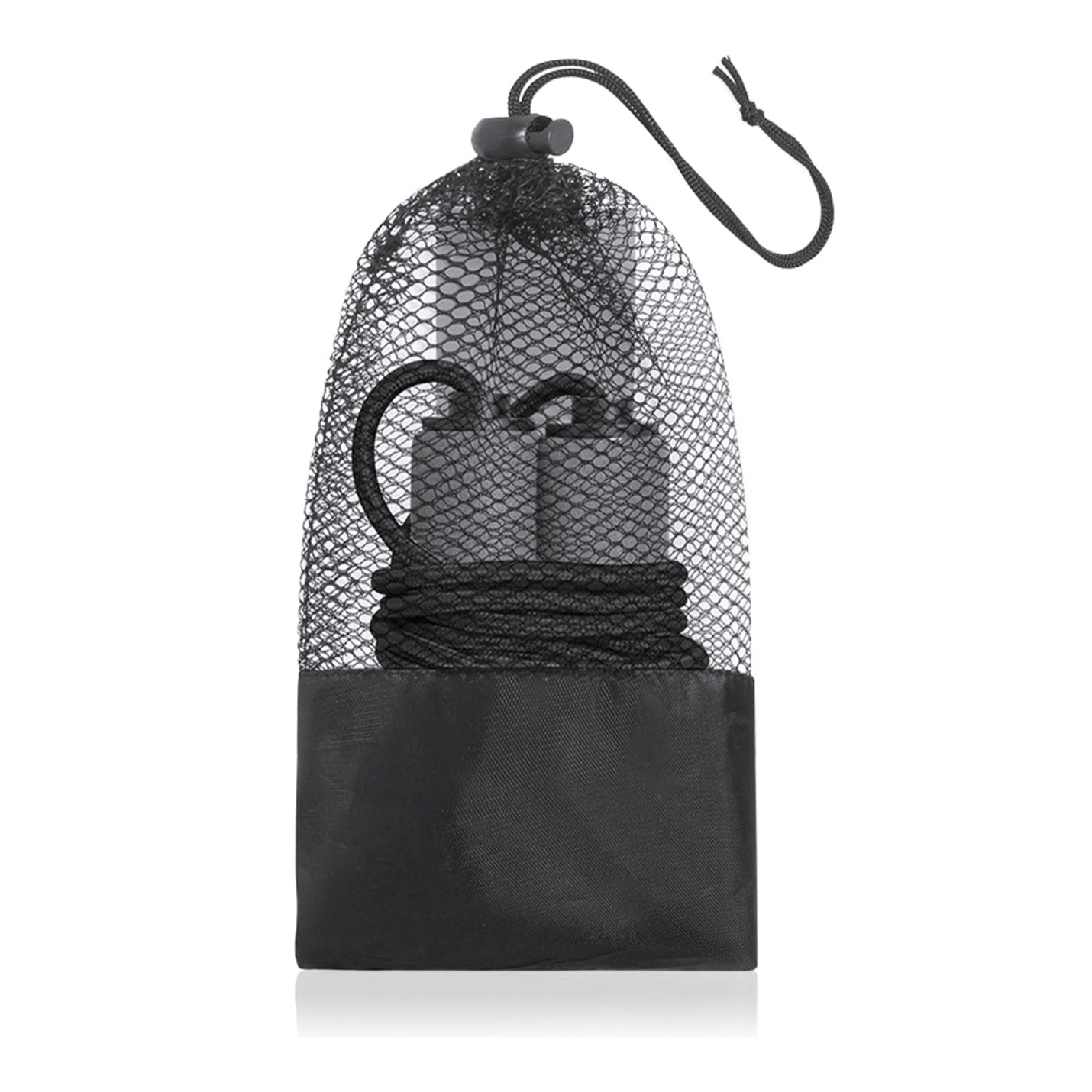 Set de fitness Zhiax, con goma elástica y comba. Incluye funda de transporte.