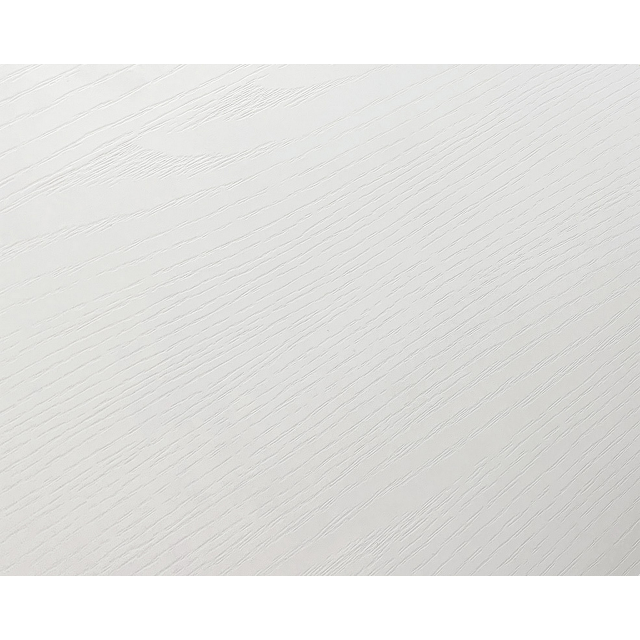 Tavolo CINQUALE in legno, finitura bianco frassinato con gambe in metallo antracite, allungabile 140×90 cm – 220×90 cm