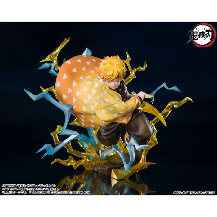 Demon Slayer FiguartsZero Statua Pvc Zenitsu Agatsuma Thunderclap & Flash 15 Cm Bandai