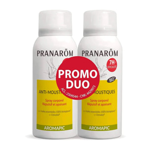 Pranarom - Duo Spray corps anti-moustiques - Bio - PROMO