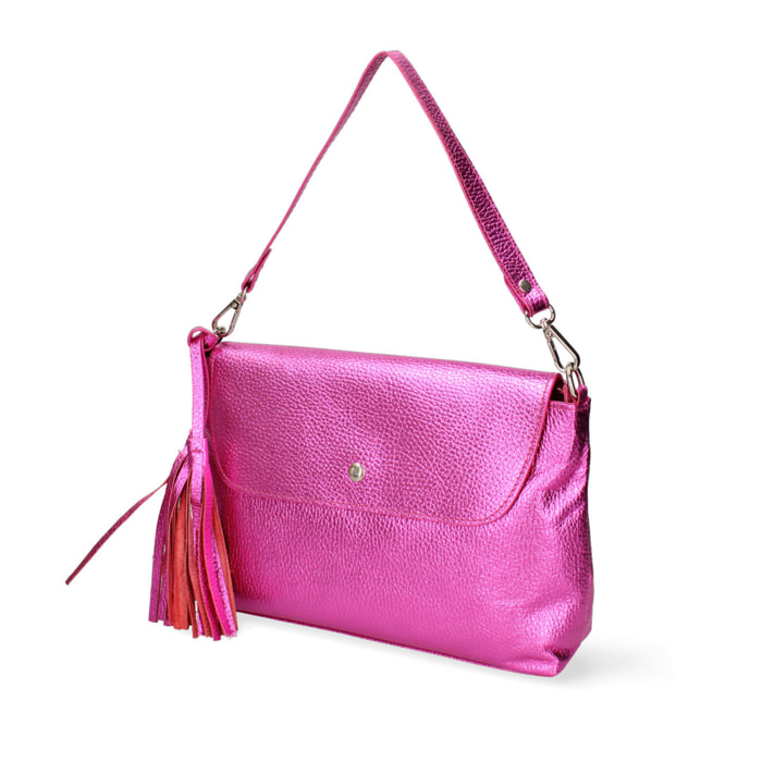 Borsa a spalla  da donna In Vera pelle Made in Italy 28x10x6 cm