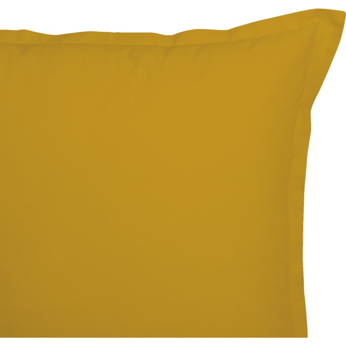 Lot De 2 Taies 100% Coton 57fils Safran