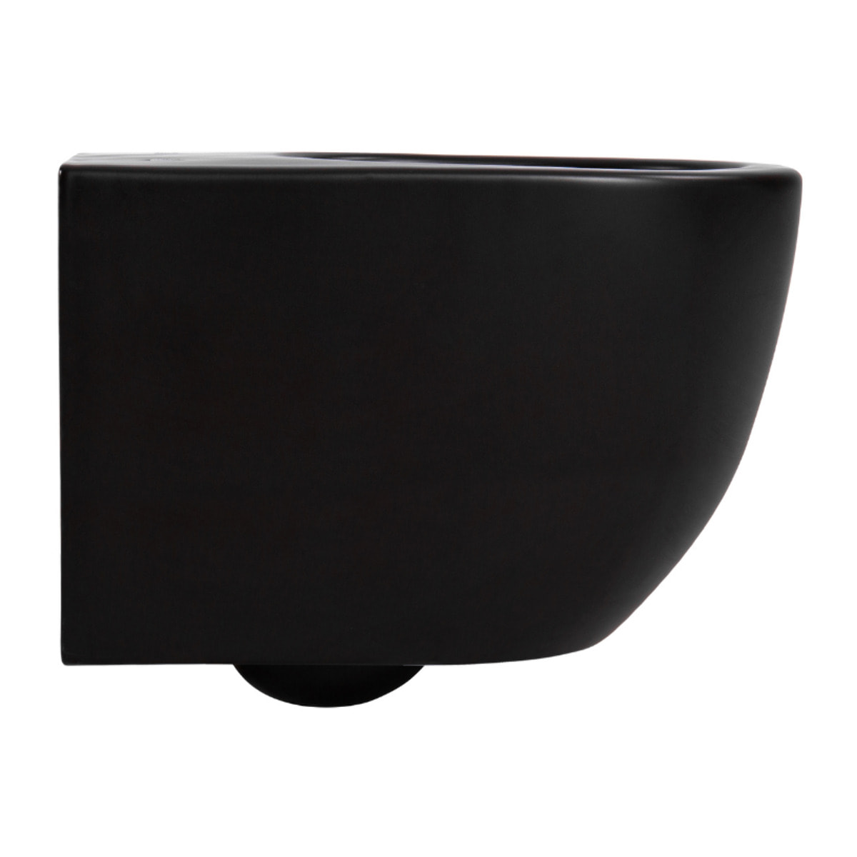 PixL Cuvette suspendue en céramique, sans bride, Tornado, fixations invisibles + abattant Softclose, noir mat (CEPX010RTORPBKM)