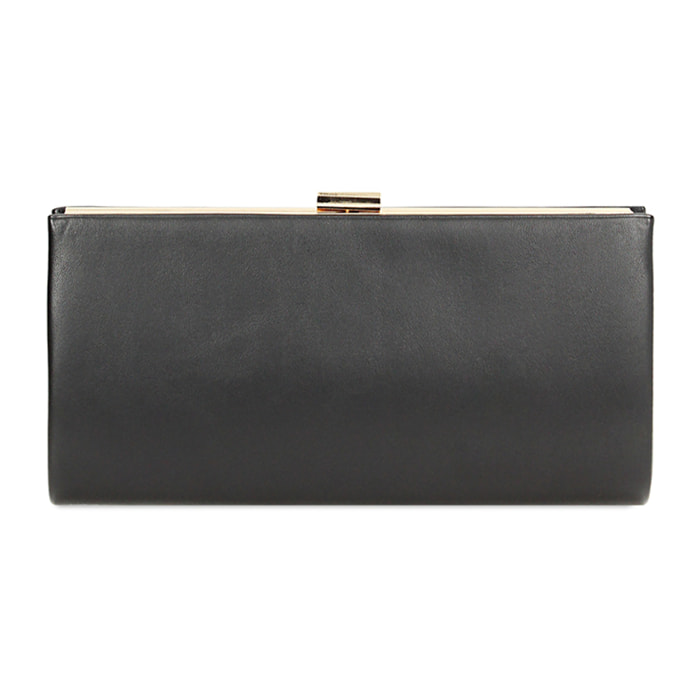 Pochette nera rettangolare