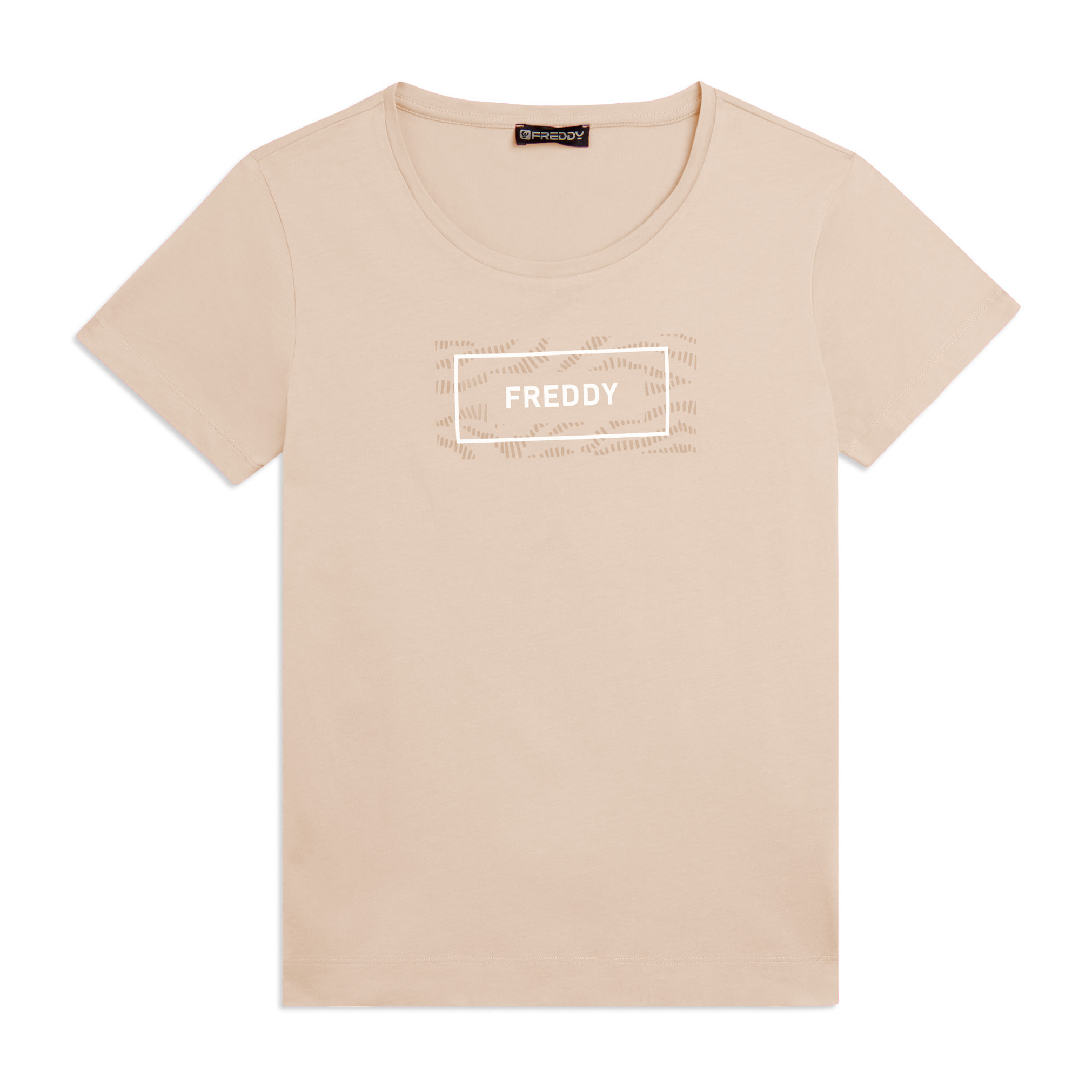 T-shirt con Logo FREDDY su Grafica Ondulata