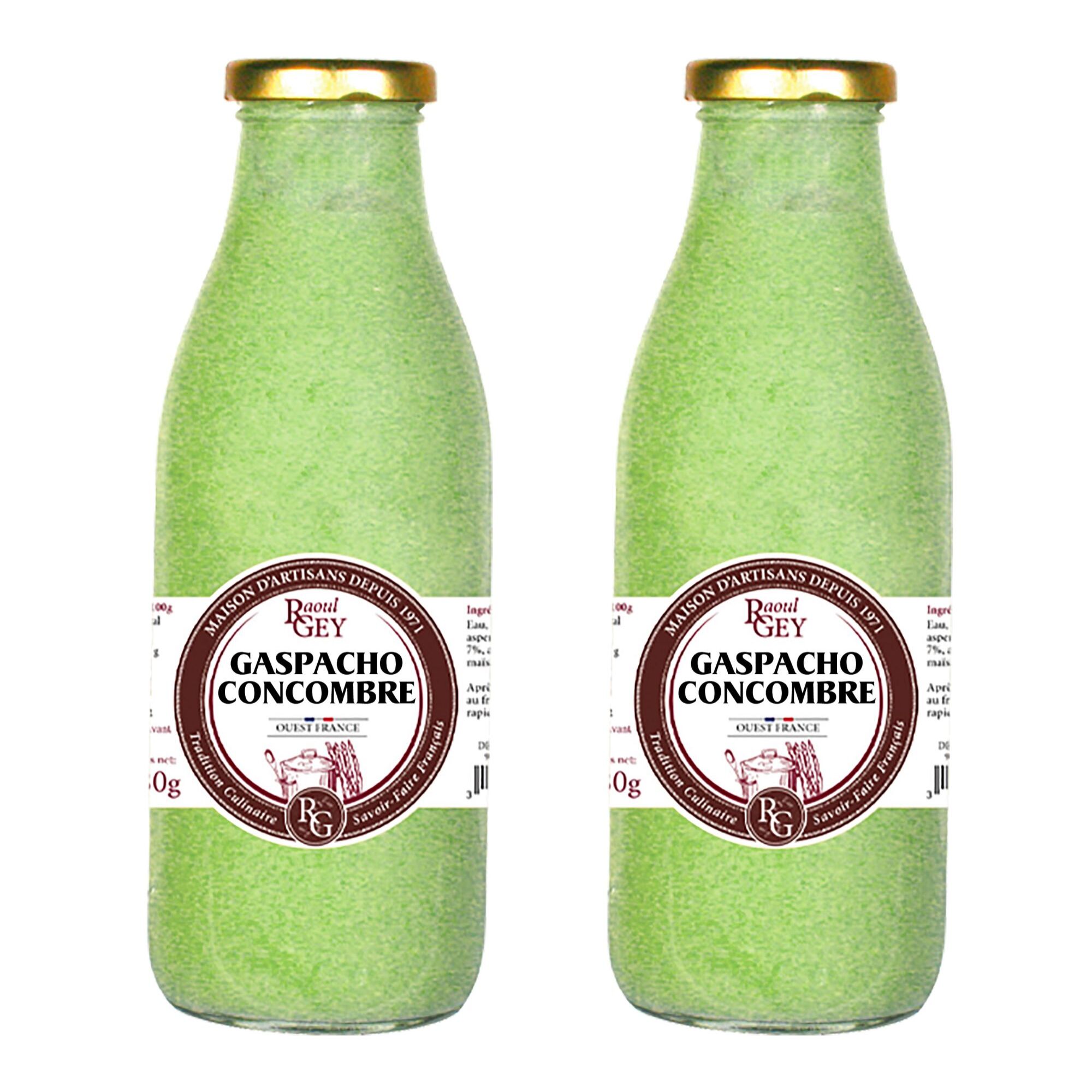 2 x Gaspacho Concombre - 2x50 cl - France - Raoul Gey