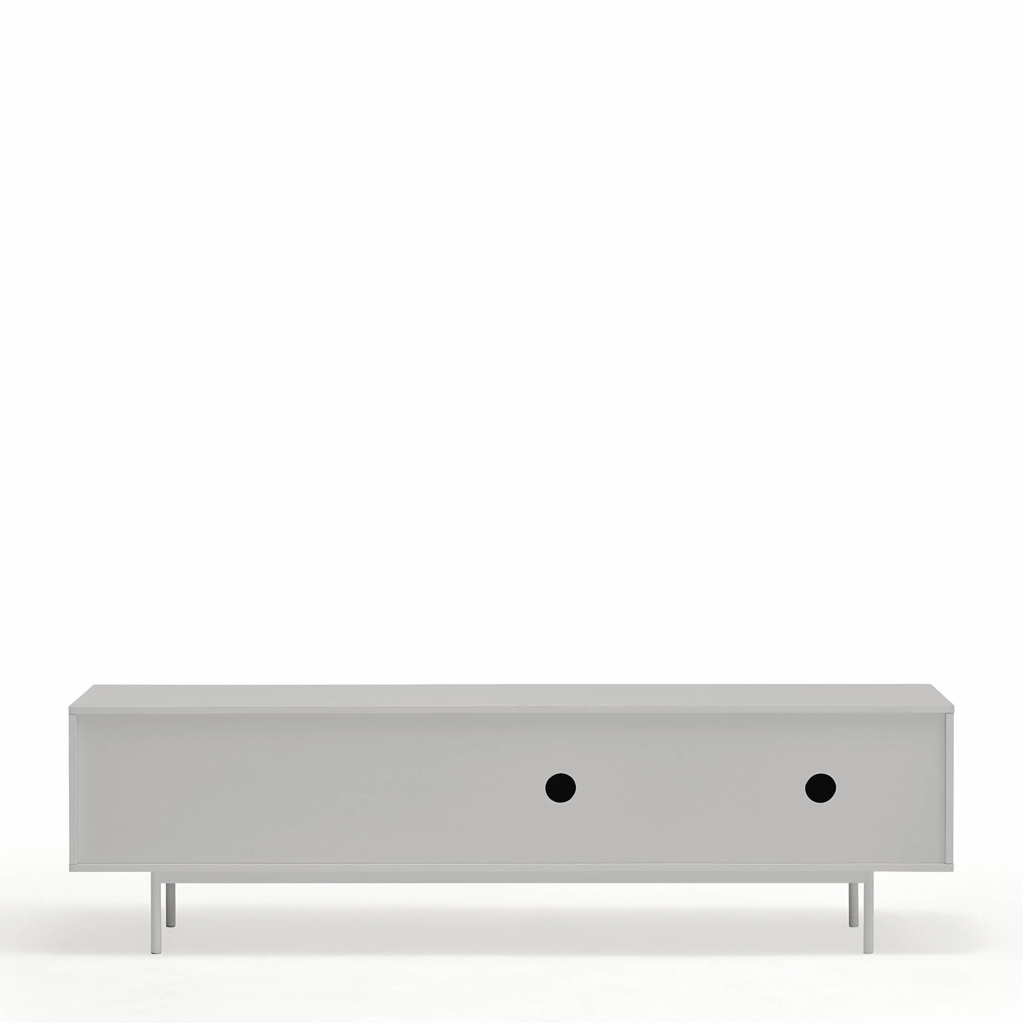Mueble de televisión Sierra 1 puerta y 3 cajones negro y roble