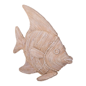 Pesce decoro - Pezzi 1 - 29xH29x11,5cm - Colore: MarroneNaturale - Bianchi Dino -