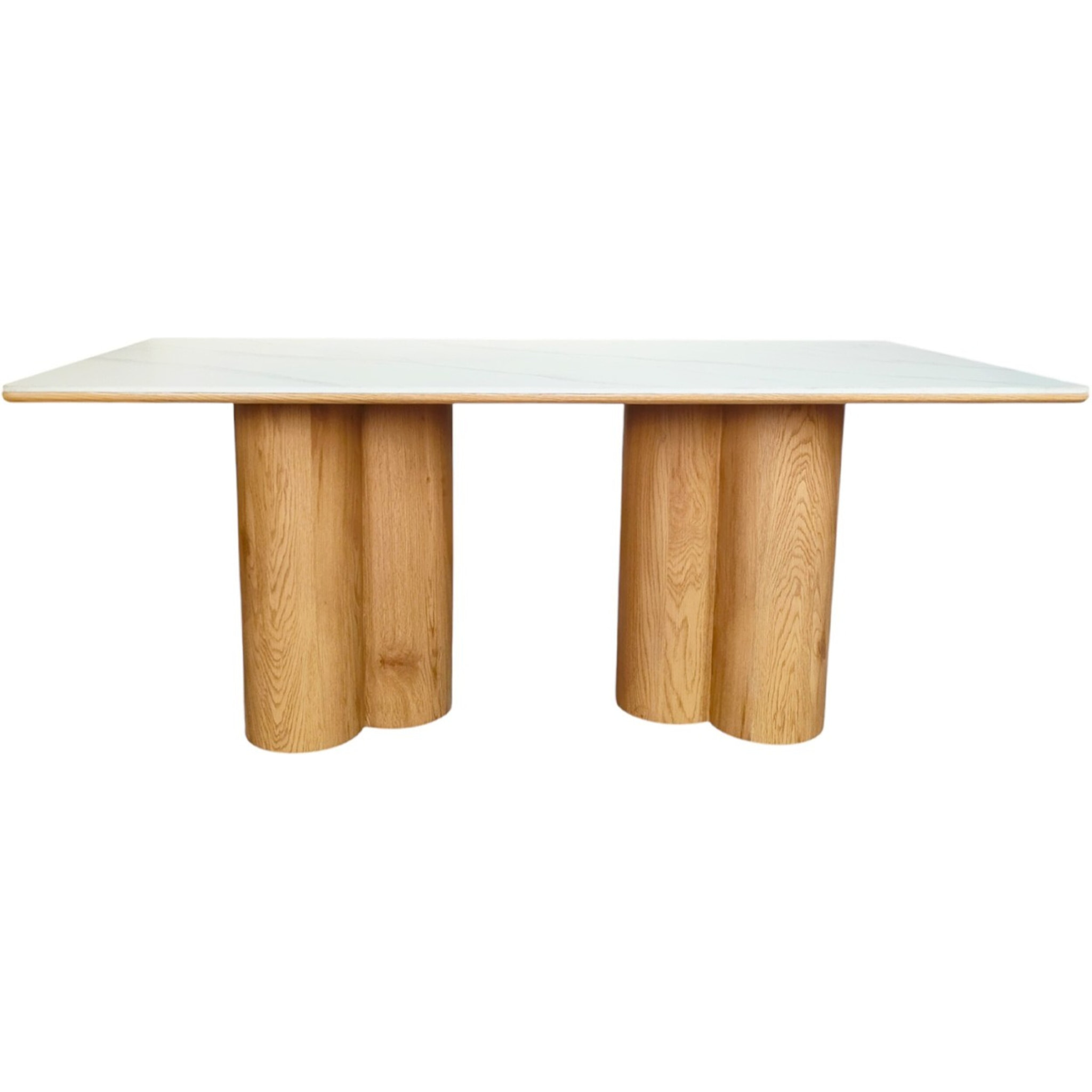 Table à manger 8 couverts en céramique effet Marbre - KAOLIN