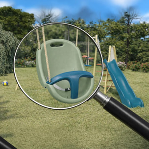 Siège bébé pour portique de 1,90 à 2,50 m bleu/vert pâle