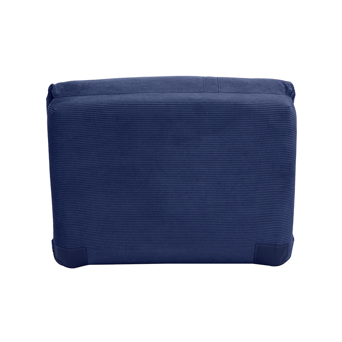 Chauffeuse 1 place convertible en tissu velours côtelé bleu foncé SPENCER