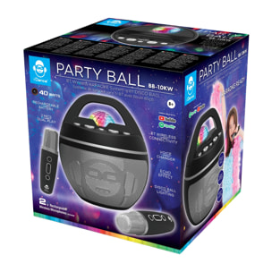 SPEAKER KARAOKE PARTY BALL 2 WIRELESS MICROS 40 WATT IDANCE