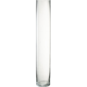 J-Line vase Cylindrique - verre - transparent - large - 60.5 cm de hauteur