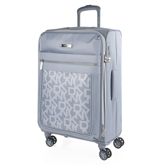 Maleta Eva Mediana Dkny Dkny-624 After Hours Storm Grey Logo Print