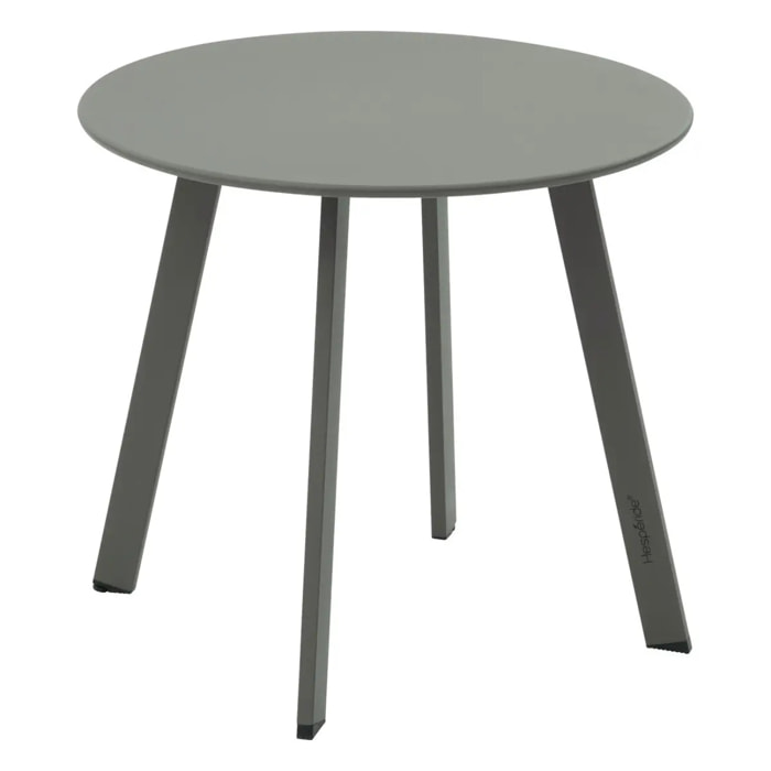 Table d'appoint de jardin ronde "Saona" vert laurier 70 x 40cm en acier