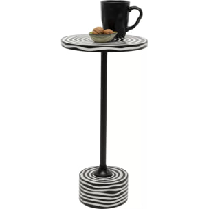 Table d'appoint Domero Swirl 25cm noire Kare Design