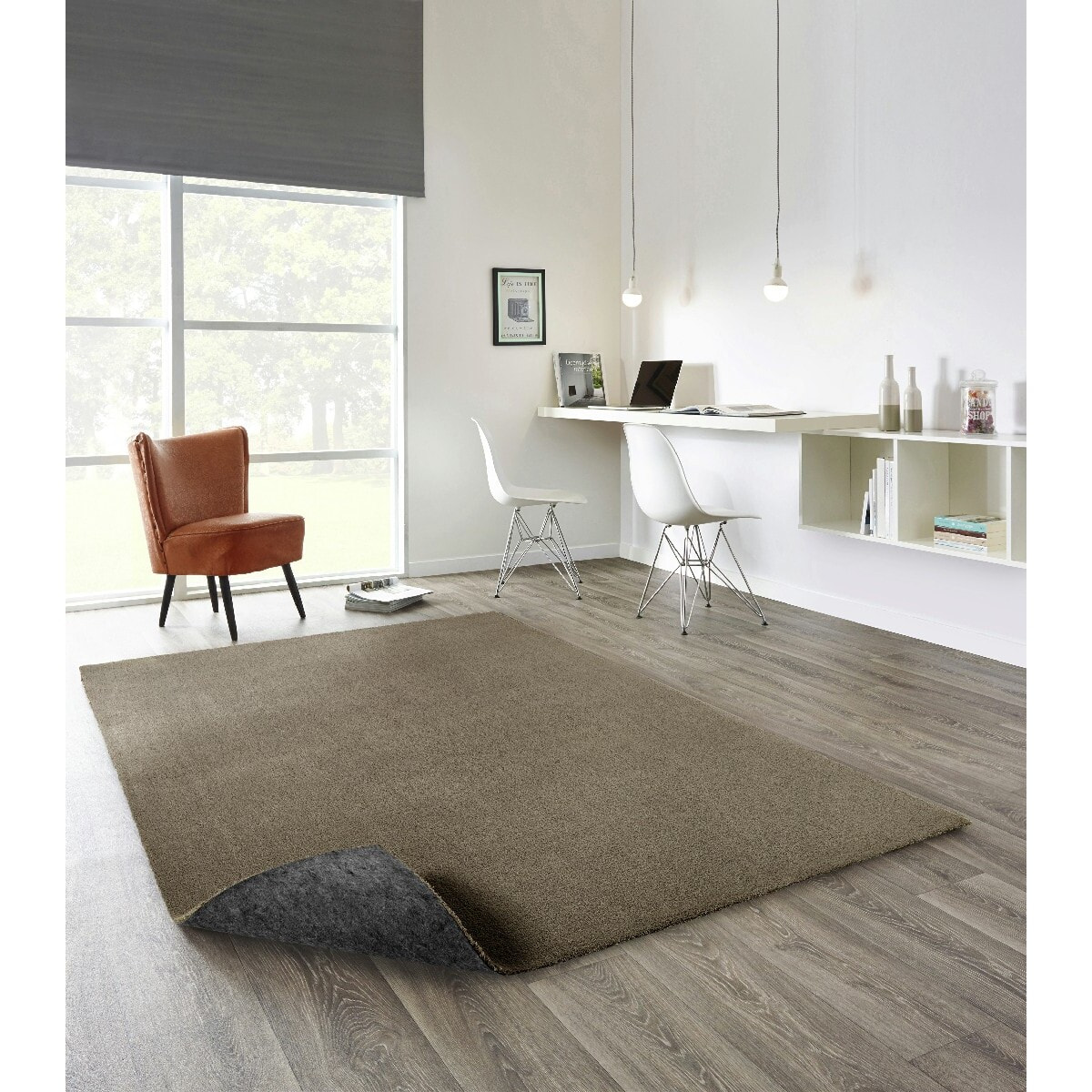 Tappeto Salotto Tinta Unita Tortora