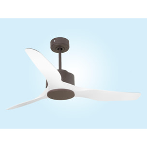 Ventilateur de plafond ø127 cm avec Wifi Réversible Hypersilence 40   W Chocolat