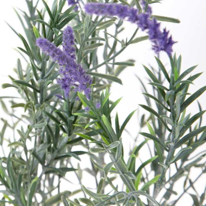 Cespuglio Lavanda 50 Cm - Pezzi 4 - 21,5X50X10,5cm - Colore: Viola - Bianchi Dino - Fiori Artificiali