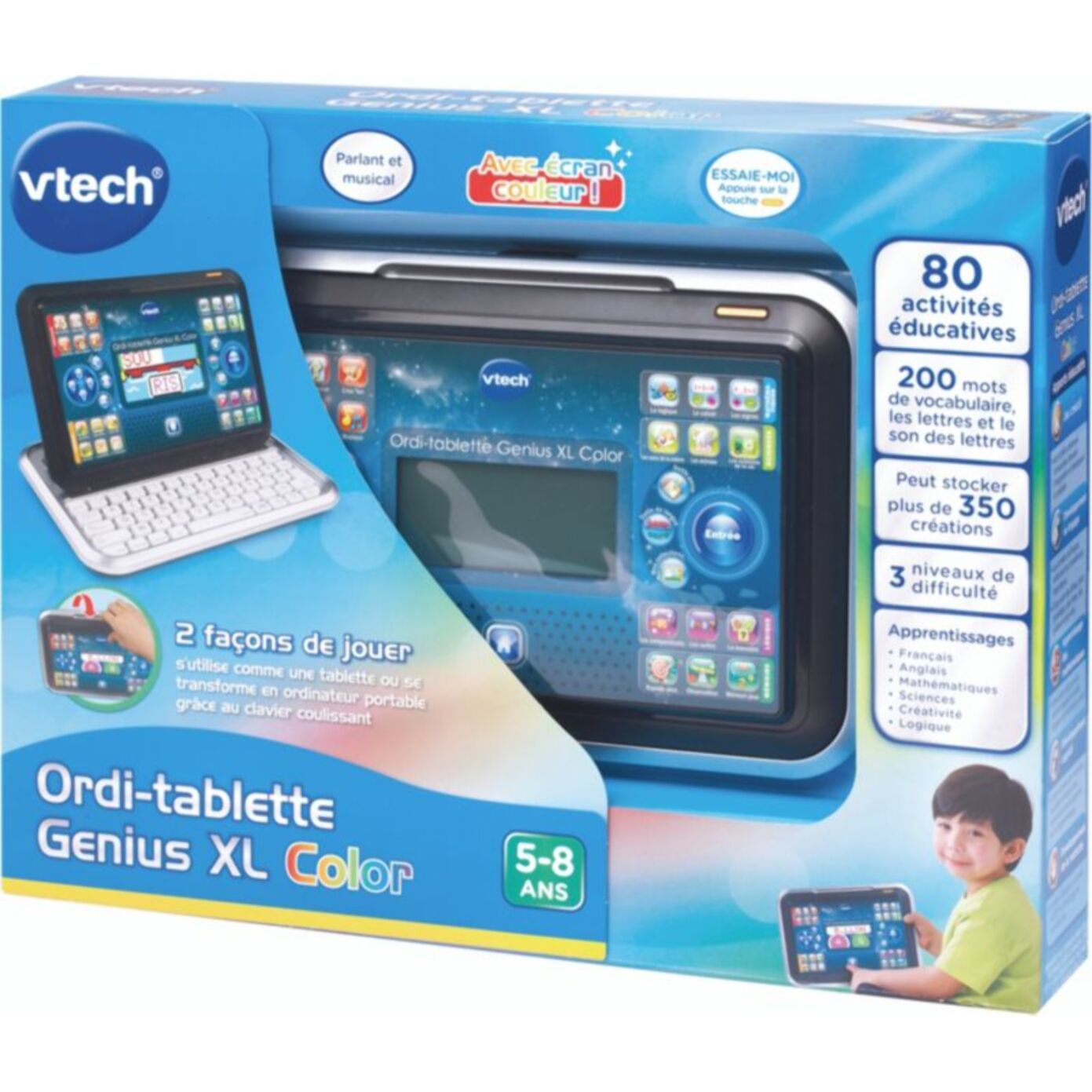 Ordinateur enfant VTECH Ordi-tablette Genius XL Color noir