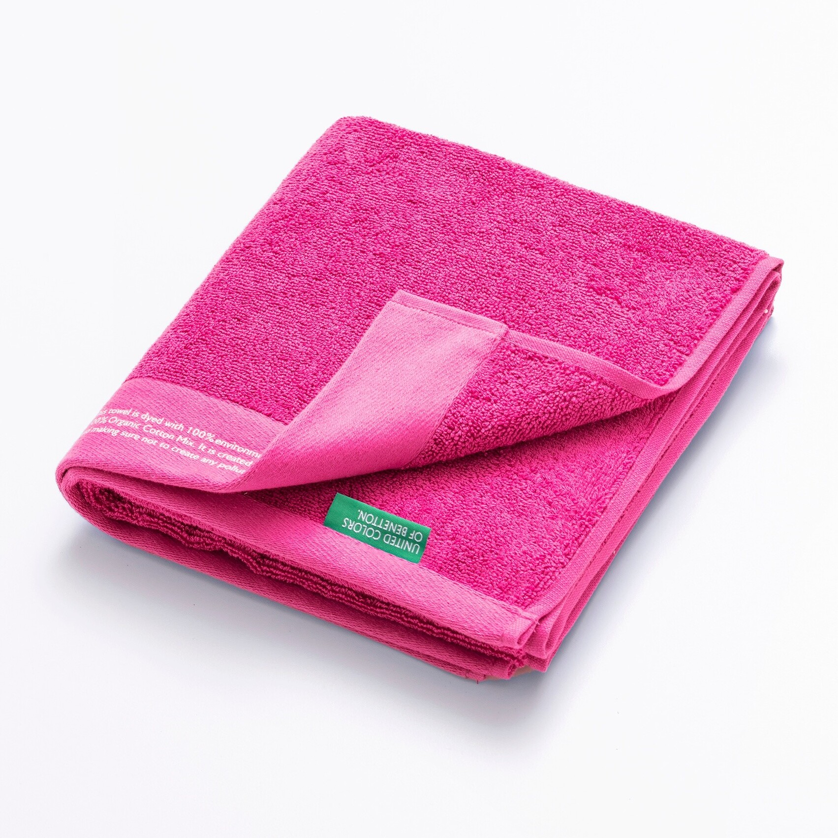 Toalla 50x90cm algodón orgánico 450gsm fucsia be