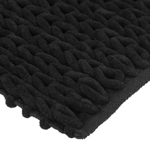 Tapis de bain 50x120 cm Noir khôl Colorama