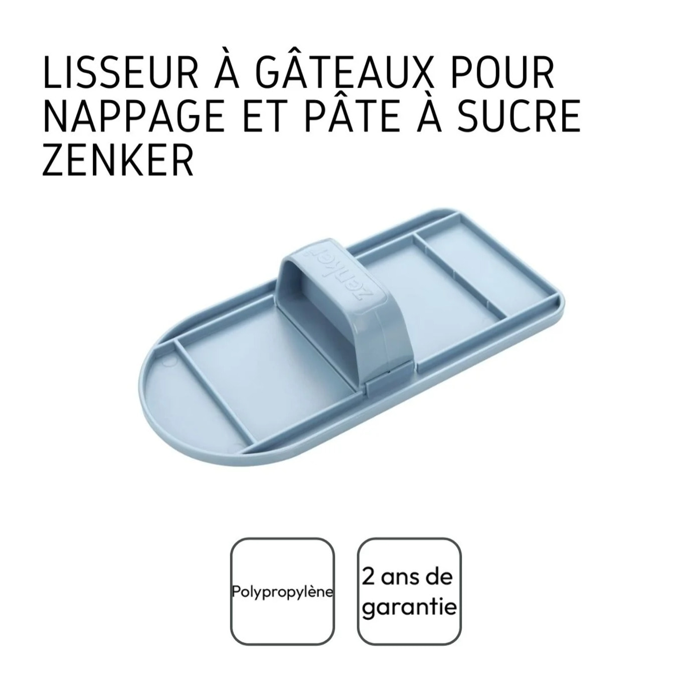 Set de 2 ustensiles de pâtisserie lisseurs pâte à sucre Zenker Sweet Sensation