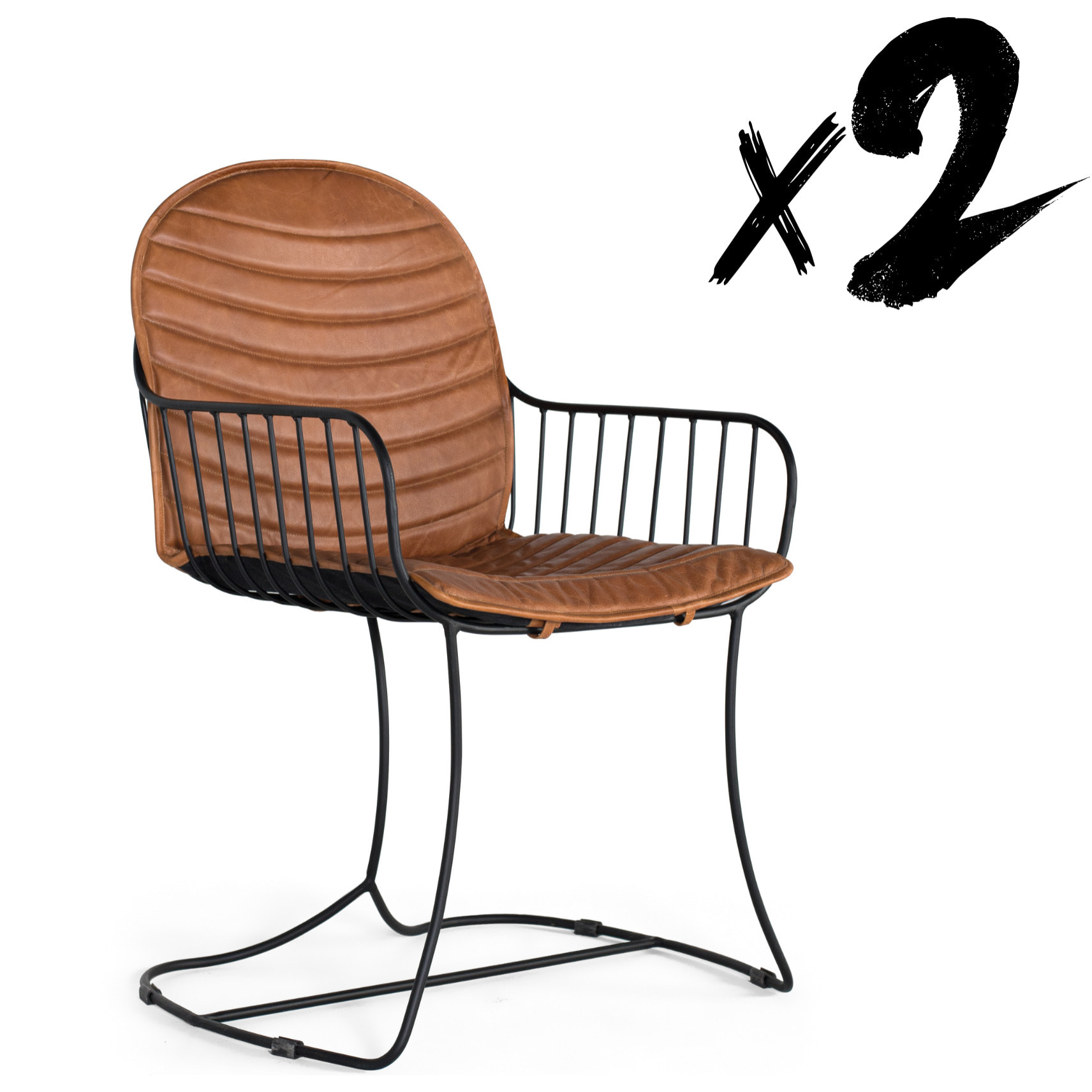 Set de 2 sillas 92x54x47cm