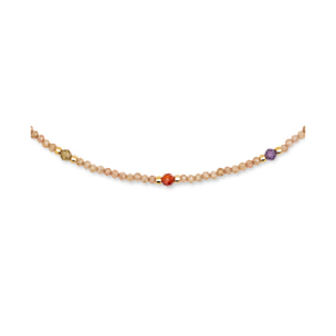 Collar Glam Acero Baño Oro