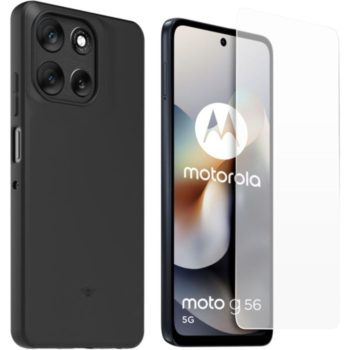 Coque CASR Moto G56 coque + verre trempé