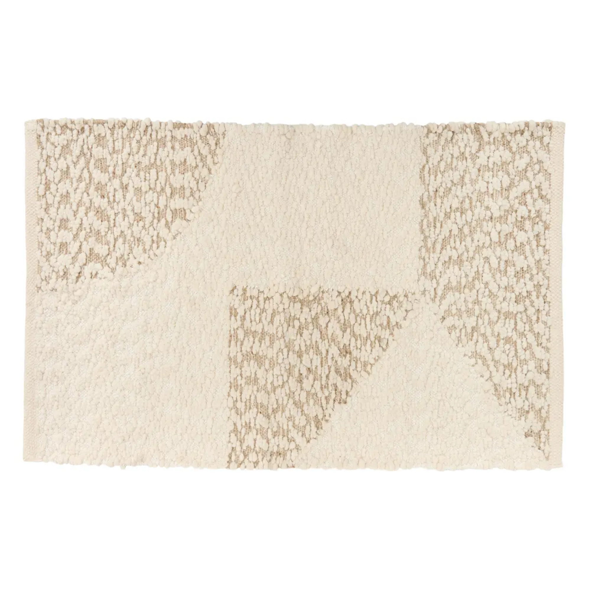 Tapis Ameya rectangulaire 60x90cm beige
