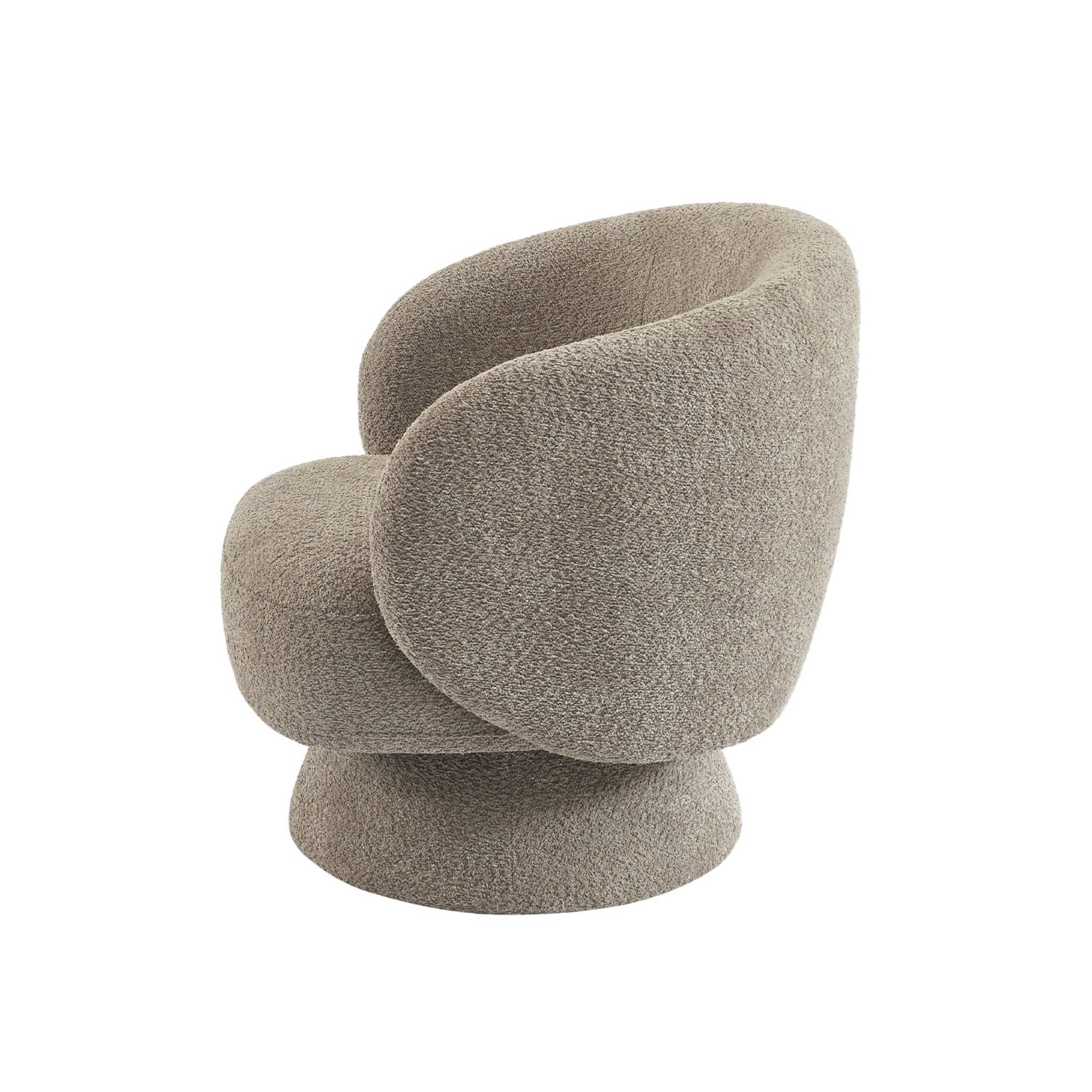 Fauteuil pivotant 360° tissu ELIAS