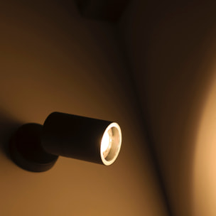 FORLIGHT Pixa Simple alique de uso interior y exterior para bombilla GU10 en color negro