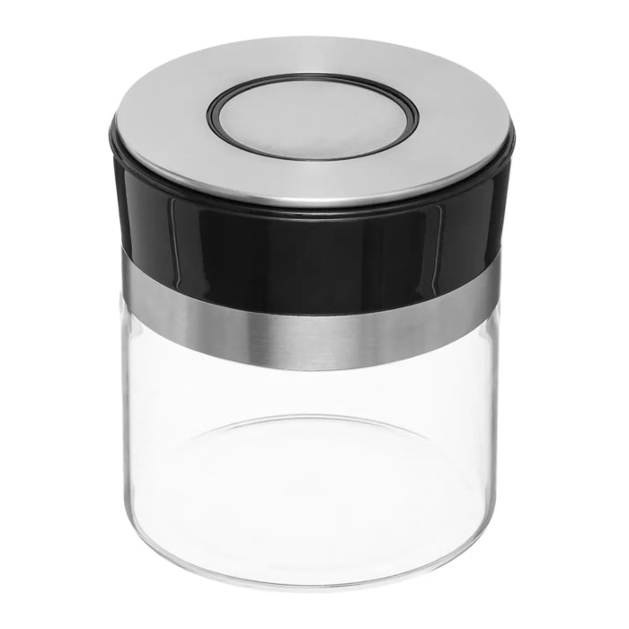 Bocal verre couvercle push inox 07L PushEat