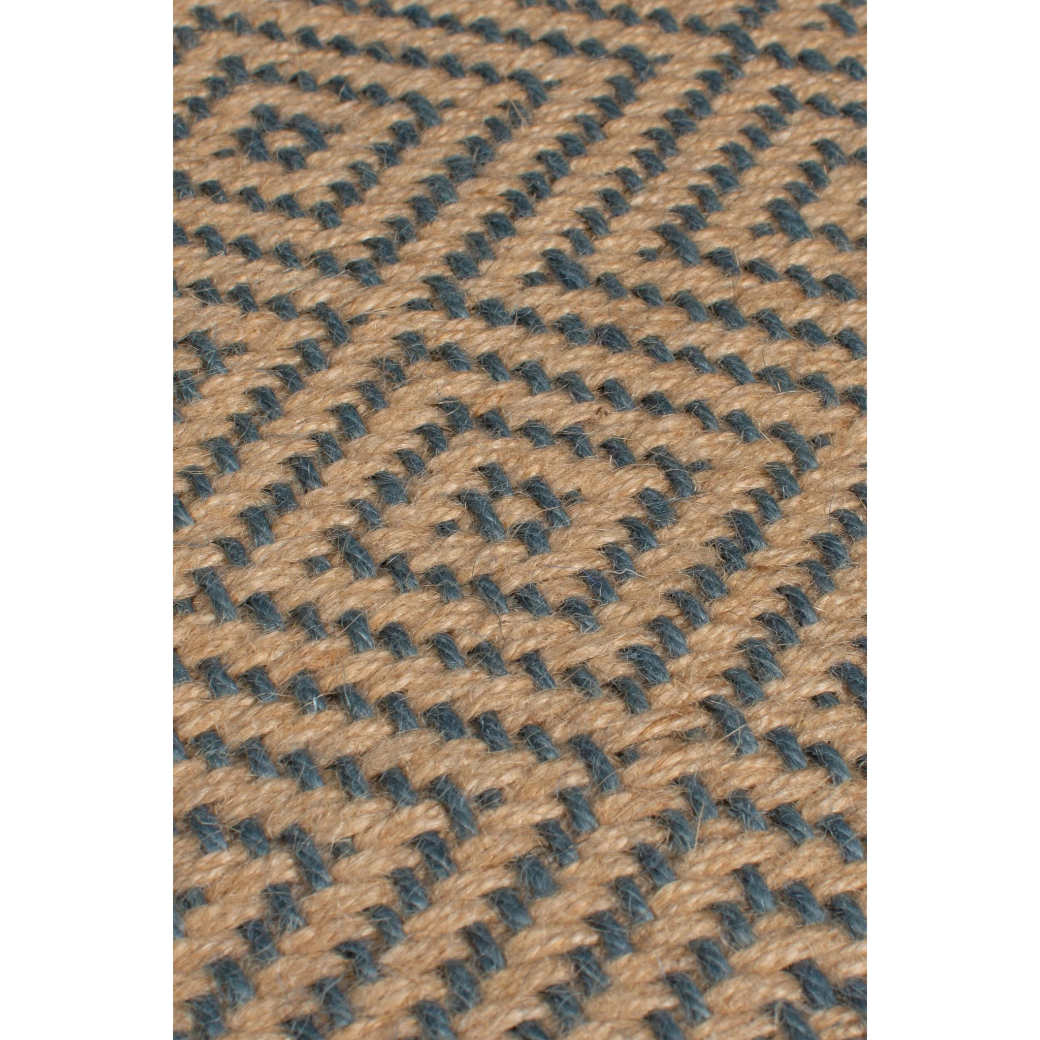 Tapis geometric en jute DIAMOND