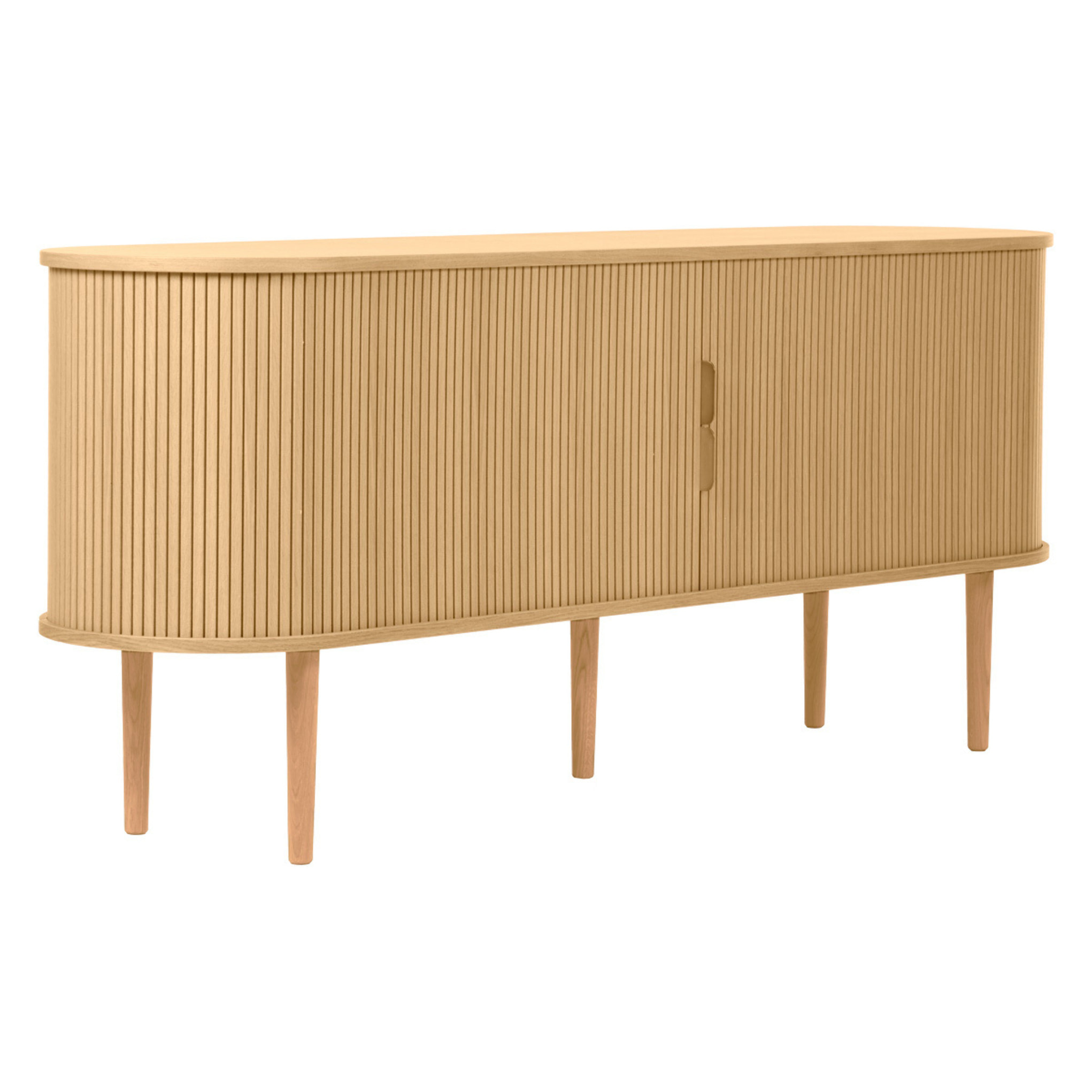 Buffet vintage bois clair chêne avec rangements 2 portes coulissantes L180 cm EPIC