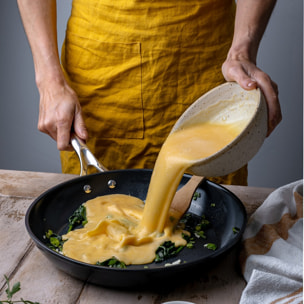 Set de 2 poêles antiadhésives en aluminium Ø24 et 28 cm - revêtement céramique Céraliss+