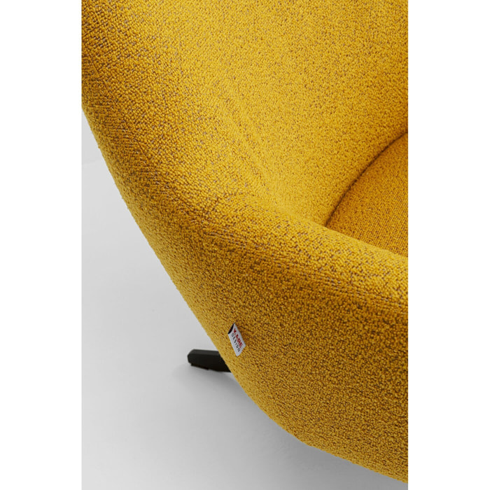 Fauteuil pivotant Mimi jaune Kare Design