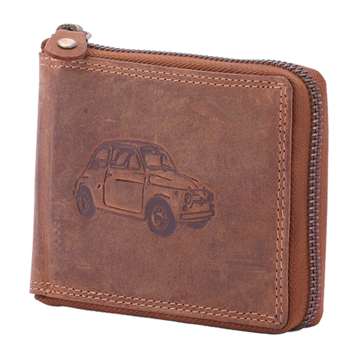 Portafoglio  da uomo In Vera pelle Made in Italy 9,5x12,5x2,5 cm