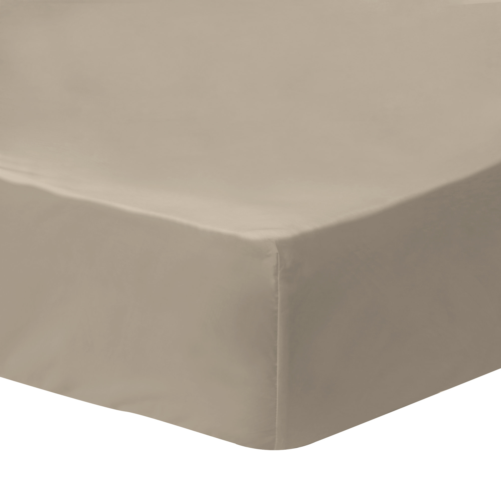 Drap-housse uni en percale, COTON BIO