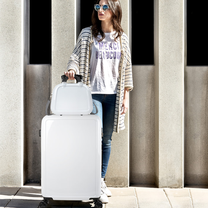 Juego De Maletas Pc Itaca Stickers Blanco