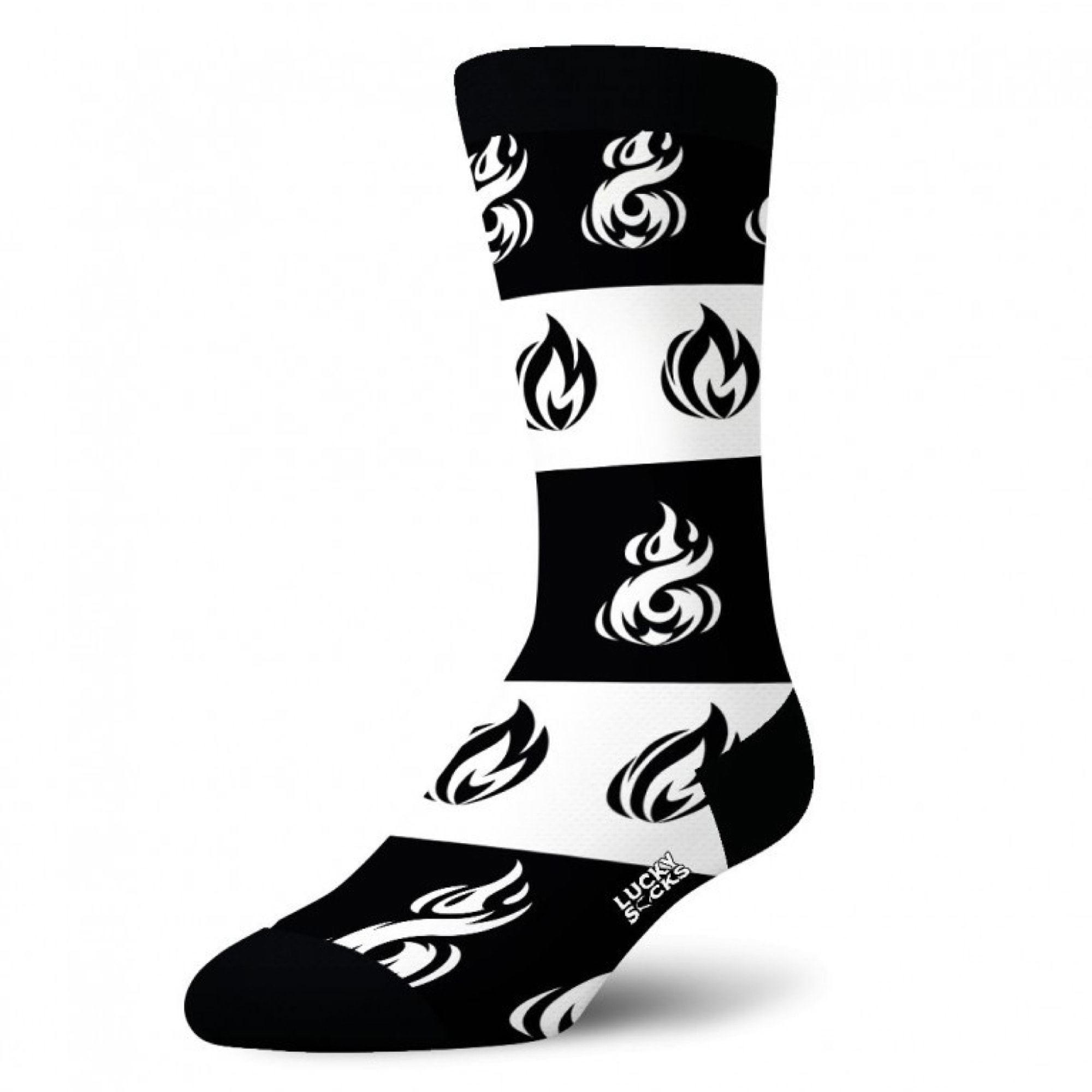 Par de calcetines largos lucky socks diseño llamas