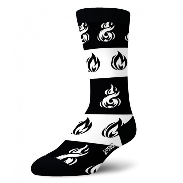 Par de calcetines largos lucky socks diseño llamas