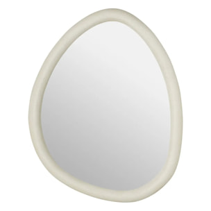Miroir mural Chesni blanc 60x47cm