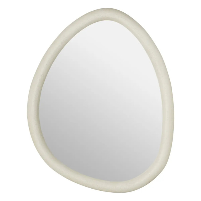 Miroir mural Chesni blanc 60x47cm